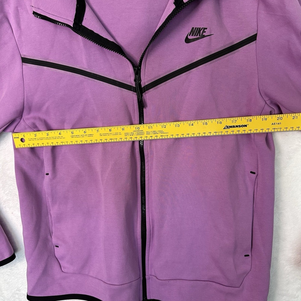 Nike Therma Fit Full Zip Fleece Jacket Mens Large Warm Up Running Lavender EUC - Picture 4 of 16